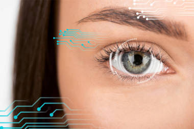 美丽的眼睛的妇女