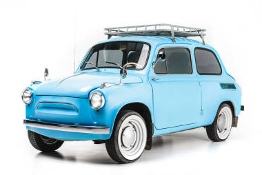 藍(lán)色復(fù)古車