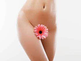 身体护理和清洁皮肤。脱毛概念。为美丽的女人打蜡。巴西雷射脱毛比基尼线和性感的身体形状。水疗中心的性感女郎