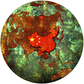 在地球上的中国图片