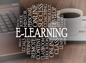 词云电子学习概念