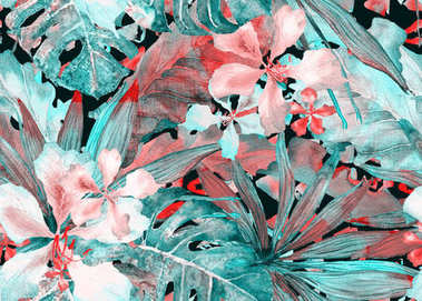 热带的模式。水彩的泰国棕榈、 龟背竹、 木槿、 香蕉树 热带的模式。水彩的泰国棕榈、 龟背竹、 木槿、 香蕉树