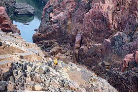 美丽的印度风景在鄂保护区照片