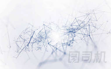 3d 抽象多邊形白色背景與低聚連接線