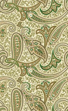 無縫傳統印度佩斯利圖案照片