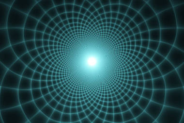 蜘蛛網(wǎng)模式。抽象的分形設(shè)計(jì)。在黑色背景上隔離