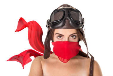 美丽的女孩飞行员图片