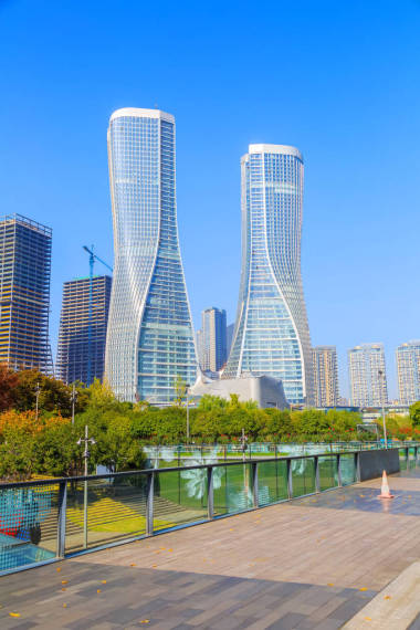 城市建筑景觀與天際線圖片
