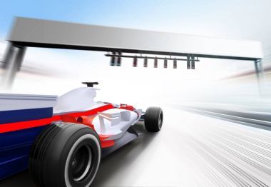 3d f1 方程式賽車插圖