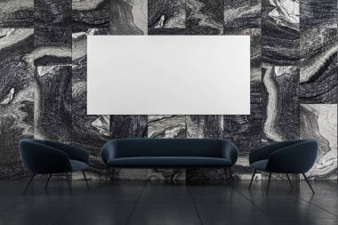 大理石客廳, 沙發(fā), 扶手椅, 海報