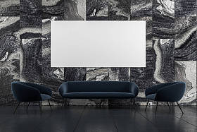大理石客厅, 沙发, 扶手椅, 海报