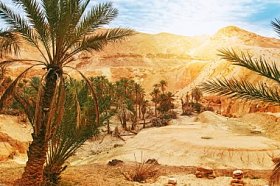 奇毕卡山绿洲风景秀丽