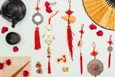 中国传统的白色、农历新年观