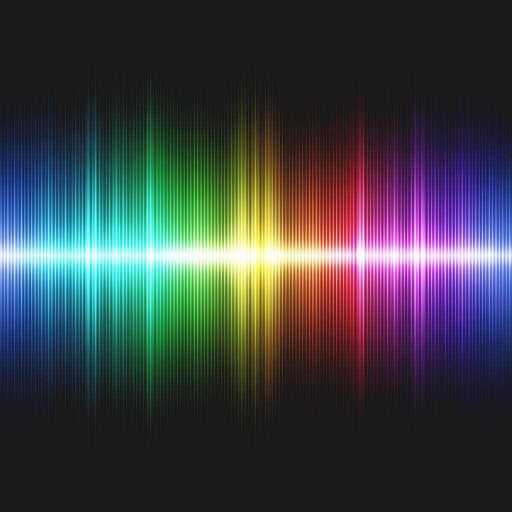 无缝彩色声波照片