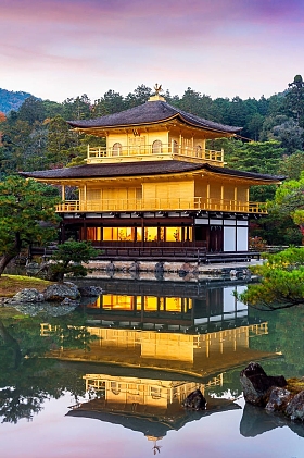 金亭子。日本京都Kinkakuji寺