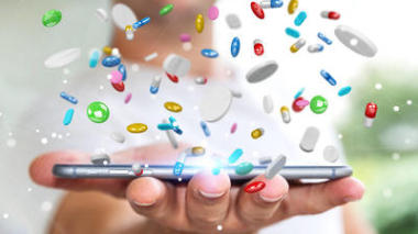 擁抱和觸碰浮藥的商人丸 3d 撕