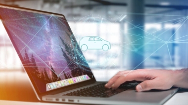 汽車圖標(biāo)在未來的界面 圖片