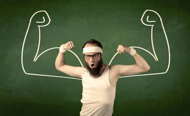 瘦的學(xué)生都想肌肉