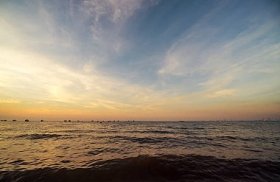 日落海景景