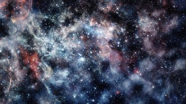 繁星的外層空間背景紋理。這幅圖像由美國國家航空航天局提供的元素