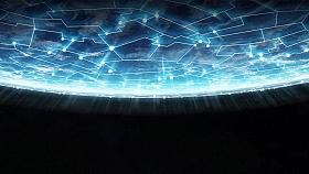 行星地球3d 渲染的连接系统和数据交换