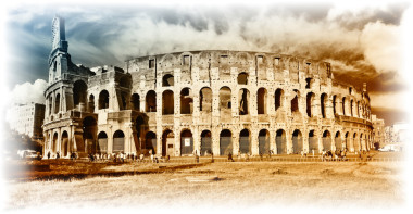 伟大的斗兽场 - 艺术复古风格的形象