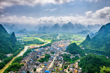 中國桂林喀斯特山區(qū)照片