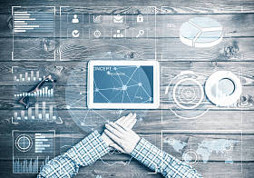 妇女用片剂的顶面看法