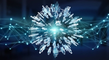 社交媒體數(shù)字接口背景3d 渲染