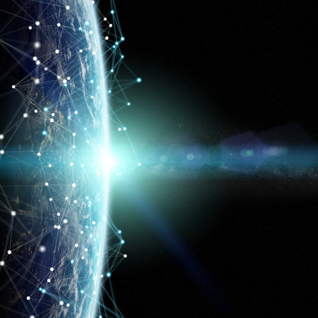 行星地球3d 渲染的连接系统和数据交换 行星地球3d 渲染的连接系统和数据交换