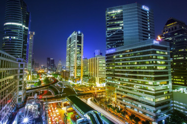 曼谷城市夜景圖片