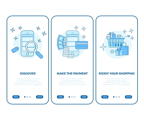  网上购物电子商务屏幕应用图片