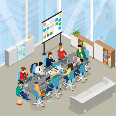 會議的會議室演示圖片