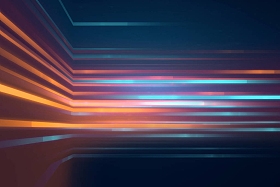 蓝色的几何形状抽象技术背景