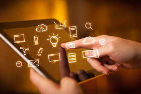 手指触摸平板电脑图标图片