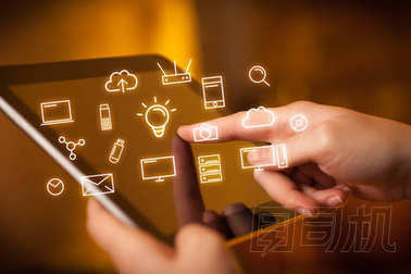 手指觸摸平板電腦圖標(biāo)圖片