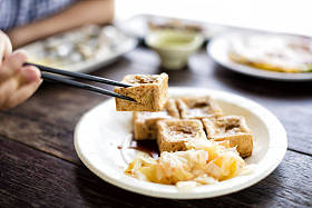 台湾传统食品: 臭豆腐图片