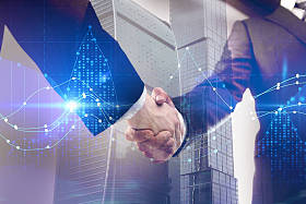 团队合作, 财务和外汇概念图片