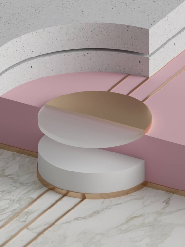 3d 渲染, 現(xiàn)代抽象幾何背景, 簡約空陳列, 藝術裝飾模擬, 原始的形狀, 商店陳列, 柔和的顏色