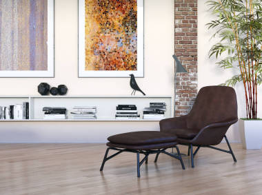 現(xiàn)代明亮的內(nèi)飾3d 渲染插圖