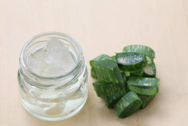 木地板鮮蘆薈片