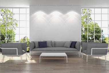 現(xiàn)代明亮的內(nèi)飾3d 渲染插圖