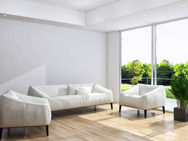 現(xiàn)代明亮的內(nèi)飾3d 渲染插圖