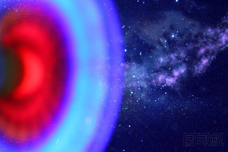 夜空中的抽象影像太空船 ufo 和占星術(shù)概念