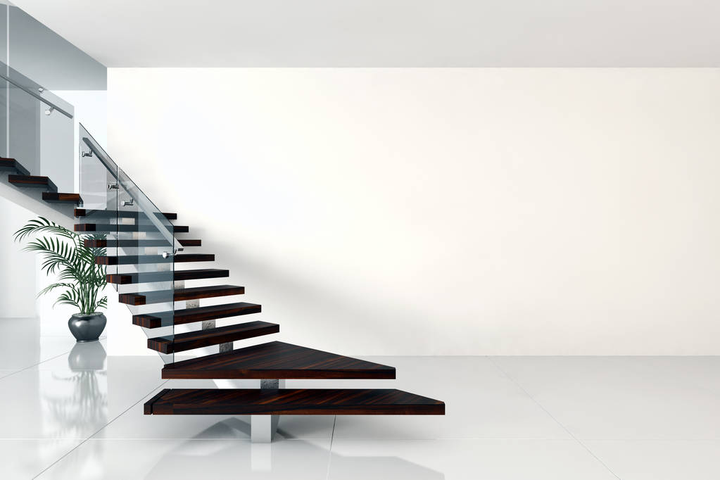 现代明亮的内饰3d 渲染插图 现代明亮的内饰3d 渲染插图