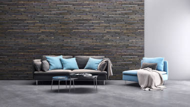 現(xiàn)代明亮的內(nèi)飾3d 渲染插圖