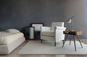 现代明亮的内部3D渲染插图