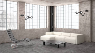 現(xiàn)代明亮的內(nèi)飾3d 渲染插圖