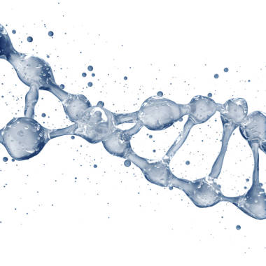 水從 Dna 分子模型三維圖