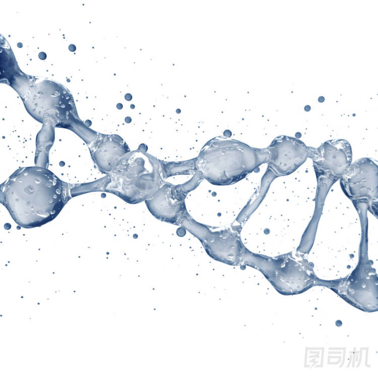 水從 Dna 分子模型三維圖